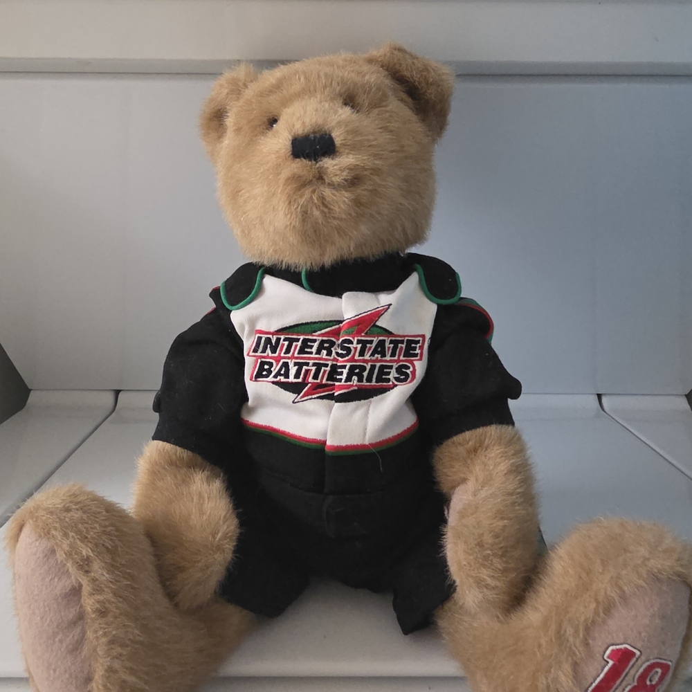 Interstate Batteries Racing Bear Plush - Tan & Black